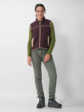 MERU | Chaleco de mujer Herlev de forro polar tipo peluche | braun